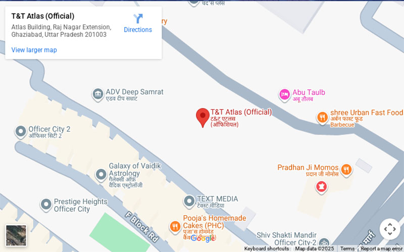 Atlas Raj Nagar Extension Location map